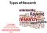 Major Types of Research