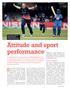Attitude and sport performance