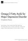 Omega-3 Fatty Acids for Major Depressive Disorder