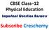 CBSE Class 12 Physical Education. Important Question Answers. Subscribe Creschemy