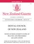 DENTAL COUNCIL OF NEW ZEALAND