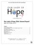 Our Lady of Hope Clinic Annual Report April 2012-May 2013