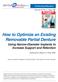 How to Optimize an Existing Removable Partial Denture