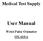 Medical Test Supply. User Manual. Wrist Pulse Oximeter OX-610A