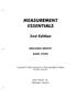 MEASUREMENT ESSENTIALS. 2nd Edition