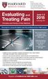 Evaluating and Treating Pain