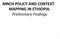 MNCH POLICY AND CONTEXT MAPPING IN ETHIOPIA: Preliminary Findings