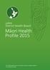 Māori Health Profile 2015