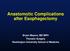 Anastomotic Complications after Esophagectomy. Bryan Meyers, MD MPH Thoracic Surgery Washington University School of Medicine