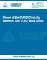 Report of the GUDID Clinically Relevant Size (CRS) Work Group