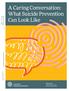 A Caring Conversation: What Suicide Prevention ie:24