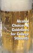 Alcohol Choices & Guidelines for College Students