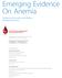 Emerging Evidence On Anemia