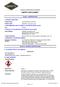 Conforms to OSHA HazCom 2012 Standard SAFETY DATA SHEET. Section 1: IDENTIFICATION. Various. Section 2: HAZARD(S) IDENTIFICATION