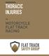 THORACIC INJURIES MOTORCYCLE FLAT TRACK RACING.