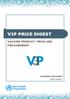 V3P PRICE DIGEST VACCINE PRODUCT, PRICE AND PROCUREMENT. WORKING DOCUMENT 2016 edition