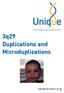3q29 Duplications and Microduplications