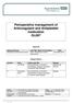 Perioperative management of Anticoagulant and Antiplatelet medication GL067