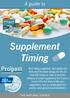 Supplement Timing. A guide to