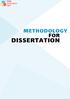METHODOLOGY FOR DISSERTATION