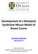 Development of a Metabolic Syndrome Mouse Model of Breast Cancer ANISHAH MANDANI ID#