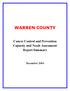 WARREN COUNTY. Cancer Control and Prevention Capacity and Needs Assessment Report Summary