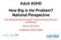 Adult ADHD How Big is the Problem? National Perspective