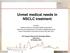 Unmet medical needs in NSCLC treatment