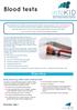 Blood tests. Overview. Why does my child need a blood test? Blood tests Page 1