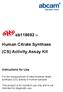 ab Human Citrate Synthase (CS) Activity Assay Kit