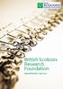 Registered charity no British Scoliosis Research Foundation