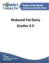 Reduced Fat Dairy Grades 3-5