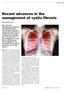 Recent advances in the management of cystic fibrosis