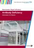 Manchester Royal Infirmary. Antibody Deficiency. Information For Patients