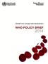 World Health Organization Global Fund concept note development WHO POLICY BRIEF