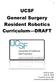 UCSF General Surgery Resident Robotics Curriculum DRAFT