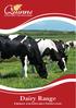 Dairy Range FEEDING FOR EFFICIENT PRODUCTION