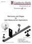 Mechanics and Stages for Light Measurement Applications