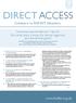 DIRECT ACCESS Guidance to BSDHT Members