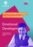 The Cambridge Framework for Life Competencies. Emotional Development. Introductory Guide for Teachers and Educational Managers