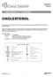 This package insert contains information to run the Cholesterol assay on the ARCHITECT c Systems and the AEROSET System.