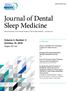 Journal of Dental Sleep Medicine