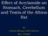 Effect of Acrylamide on Stomach, Cerebellum and Testis of the Albino Rat. By Hesham Noaman Abdel Raheem M.D. THESIS
