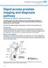 Rapid access prostate imaging and diagnosis pathway Information for patients, relatives and carers