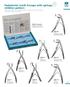 Pedodontic tooth forceps with springs, children pattern