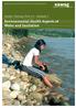 Environmental Health Aspects of Water and Sanitation