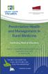 Preventative Health and Management in Rural Medicine