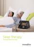 Sleep Therapy I Ventilation I Patient Interface. Sleep Therapy. Sleep Therapy Solutions for Every Patient