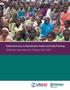 Enhanced Access to Reproductive Health and Family Planning Pathfinder International in Ethiopia