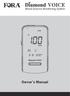 VOICE. Blood Glucose Monitoring System. Owner s Manual